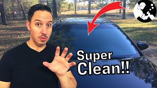 How To Super Clean Your Windshield 💥 (Removes ALL Water Spots)!!