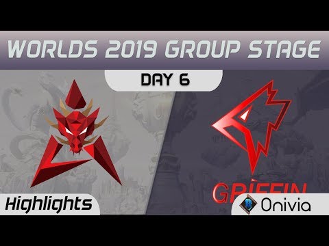 HKA vs GRF Highlights Worlds 2019 Main Event Group Stage Hong Kong Attitude vs Griffin by Onivia