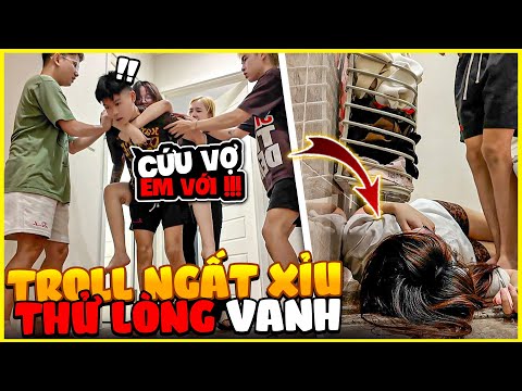 Quỳnh Anii | Pretending to faint to test Vanh's feelings and the result... Vanh screamed and cried?