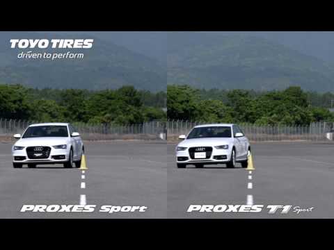 Proxes Sport - Переставка на сухом покрытии в сравнении с Proxes T1 Sport