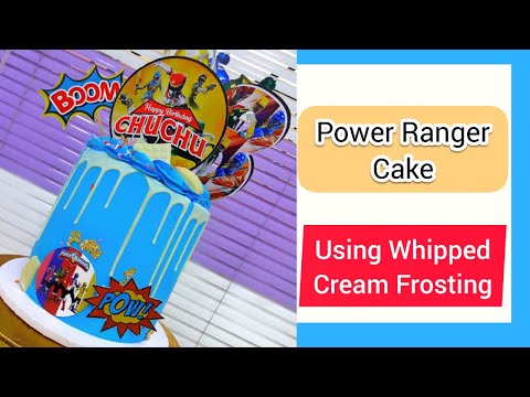 Power ranger cake making