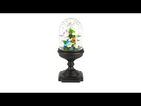 Winter Lane Musical Lighted Snowglobe  Butterfly