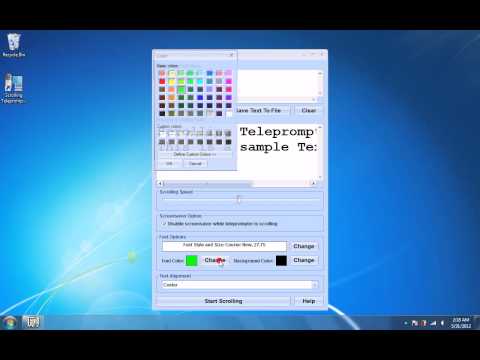 Scrolling Teleprompter Software