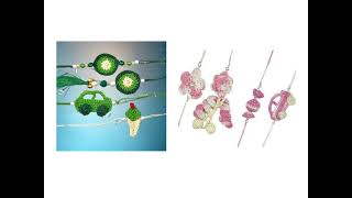 Buy Rakhi Online USA | Crochet Rakhi | Rakhi Gifts to USA | Golden Bracelet Designer Rakhi