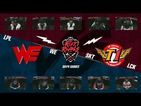 WE (Xiye Galio) VS SKT (Huni Jax) Highlights - 2017 Rift Rivals LPL VS LCK Final