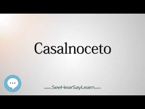 Casalnoceto (How to Pronounce Cities of the World)💬⭐🌍✅