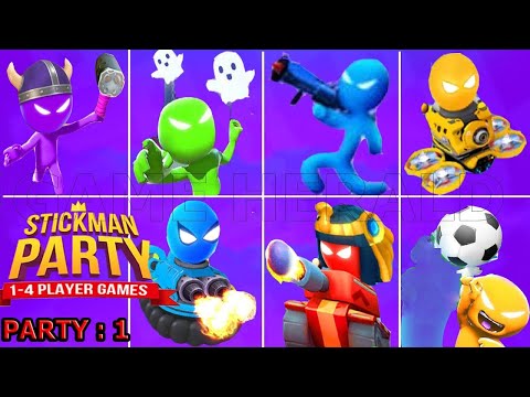 Stickman Party: 1 2 3 4 Player Games Free Android Gameplay