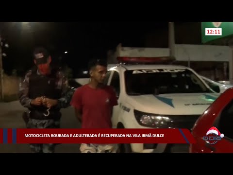 Motocicleta roubada e adulterada é recuperada na Vila Irmã Dulce 05 12 2022