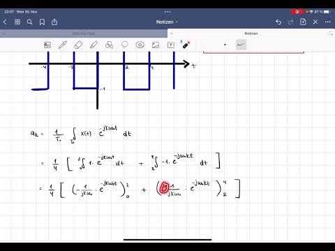 Fourier Reihe - Beispiel 1 - Video 17
