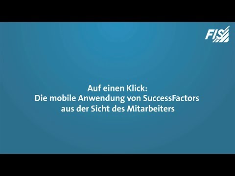 Auf einen Klick: Die mobile Anwendung von SAP SuccessFactors aus der Sicht des Mitarbeiters