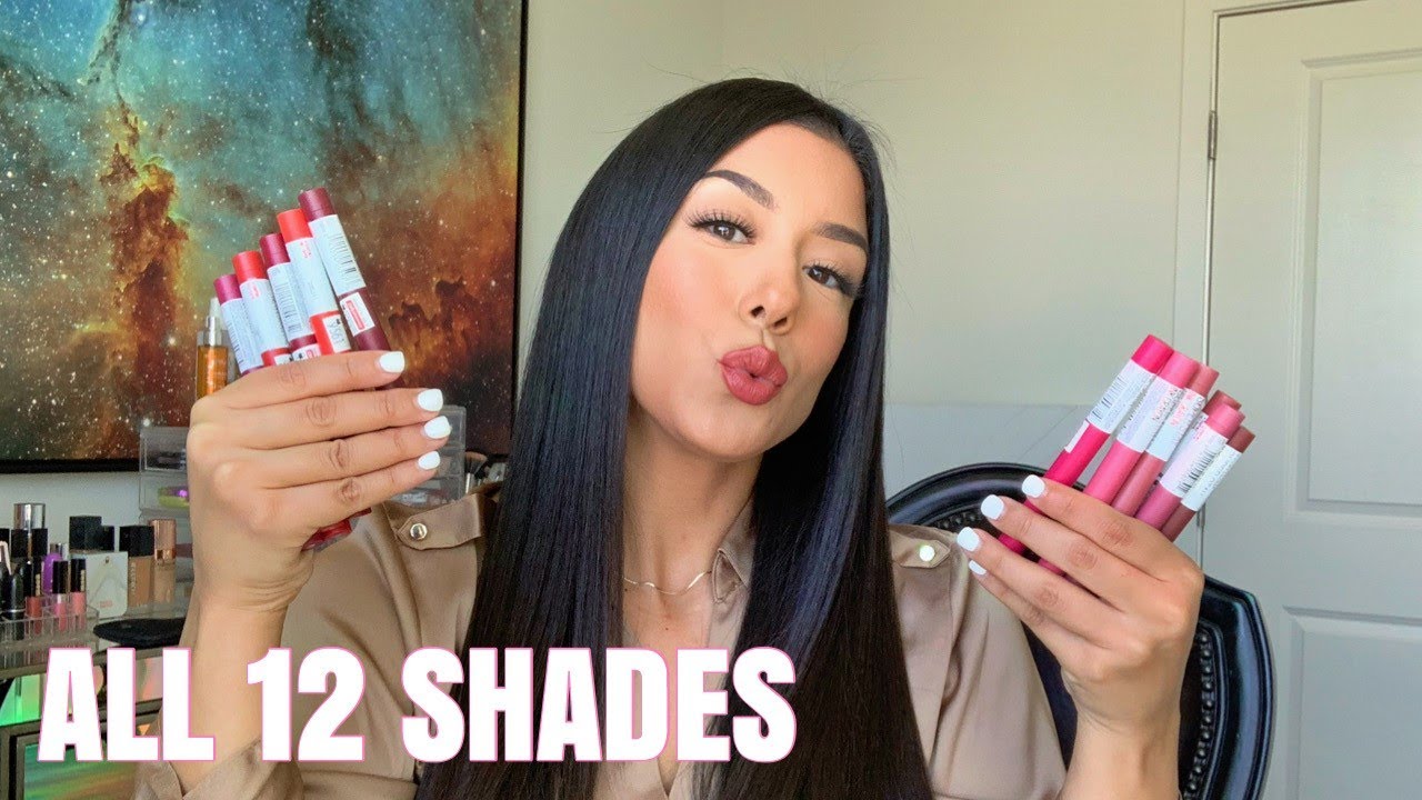 MAYBELLINE SUPER STAY INK CRAYON SWATCHES (ALL 12 SHADES)