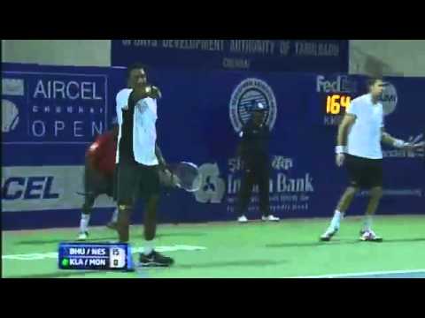 Aircel Chennai Open 2013 : QF : M BHUPATHI (IND)/ D NESTOR (CAN) vs R KLAASEN (RSA)/ N MONROE (USA)