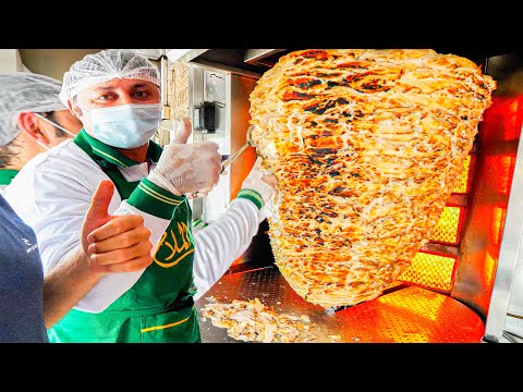 EXTREME 100KG Shawarma in Dubai - Dubai's BIGGEST SPINNING MEAT!!!