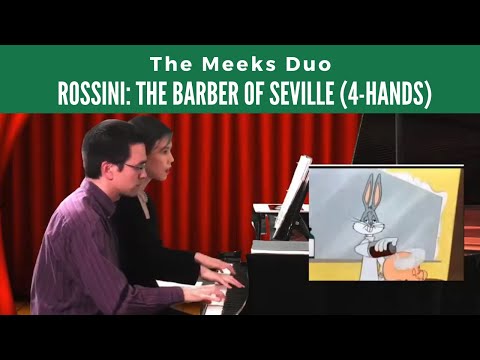 Overture to "The Barber of Seville" (piano 4 hands) by Rossini