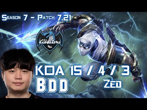 LZ BDD ZED vs TALIYAH Mid - Patch 7.21 KR Ranked