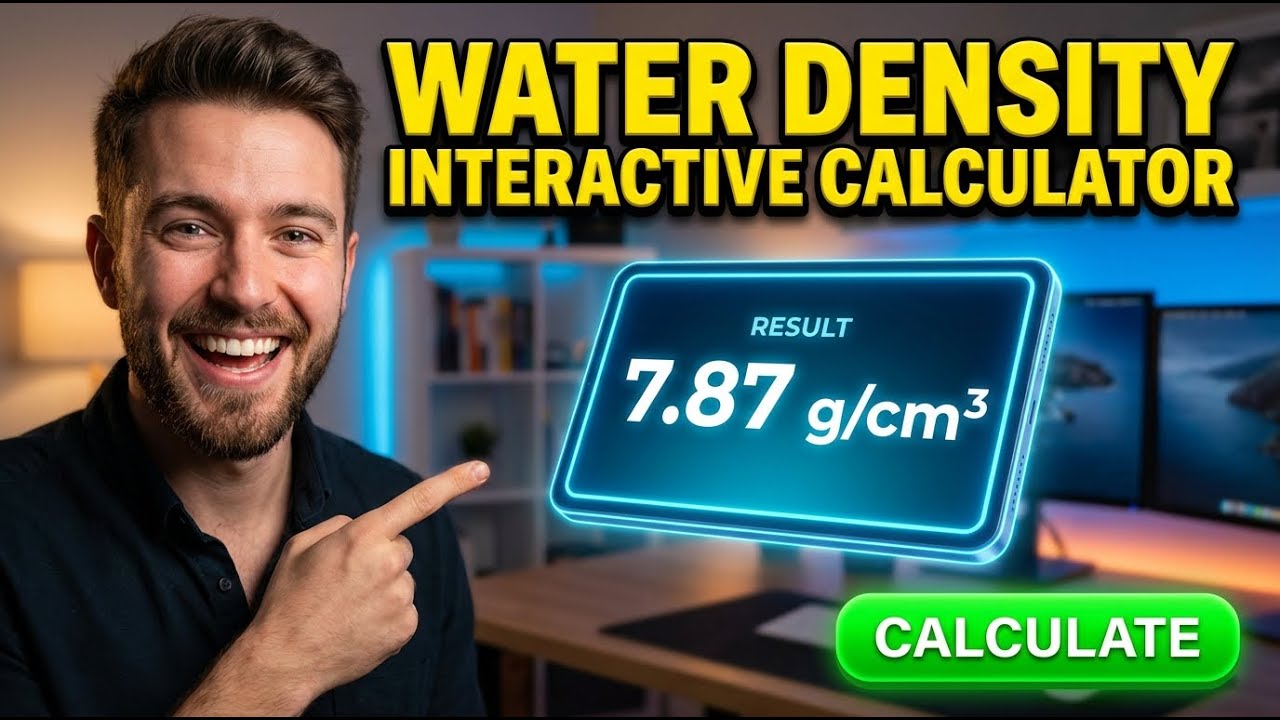 Water Density Interactive Calculator