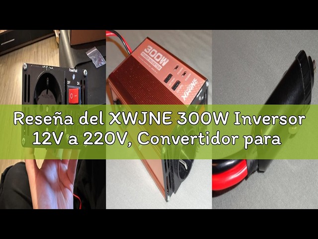 Vídeo relacionado con Schumacher Electric INV150 - Inversor 12V a 220V 300W - Convertidor Compacto con USB y Mechero - para Móvil, Tablet, Portátil