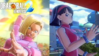 New Android 18 & Videl DBS Character-Dragon Ball Xenoverse 2 (New Characters Teaser Gameplay)