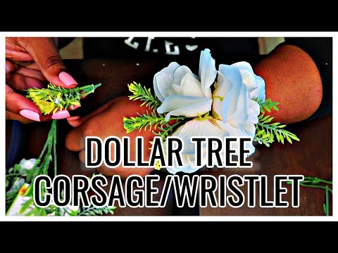 DIY CORSAGE WRISTLET | DOLLAR TREE