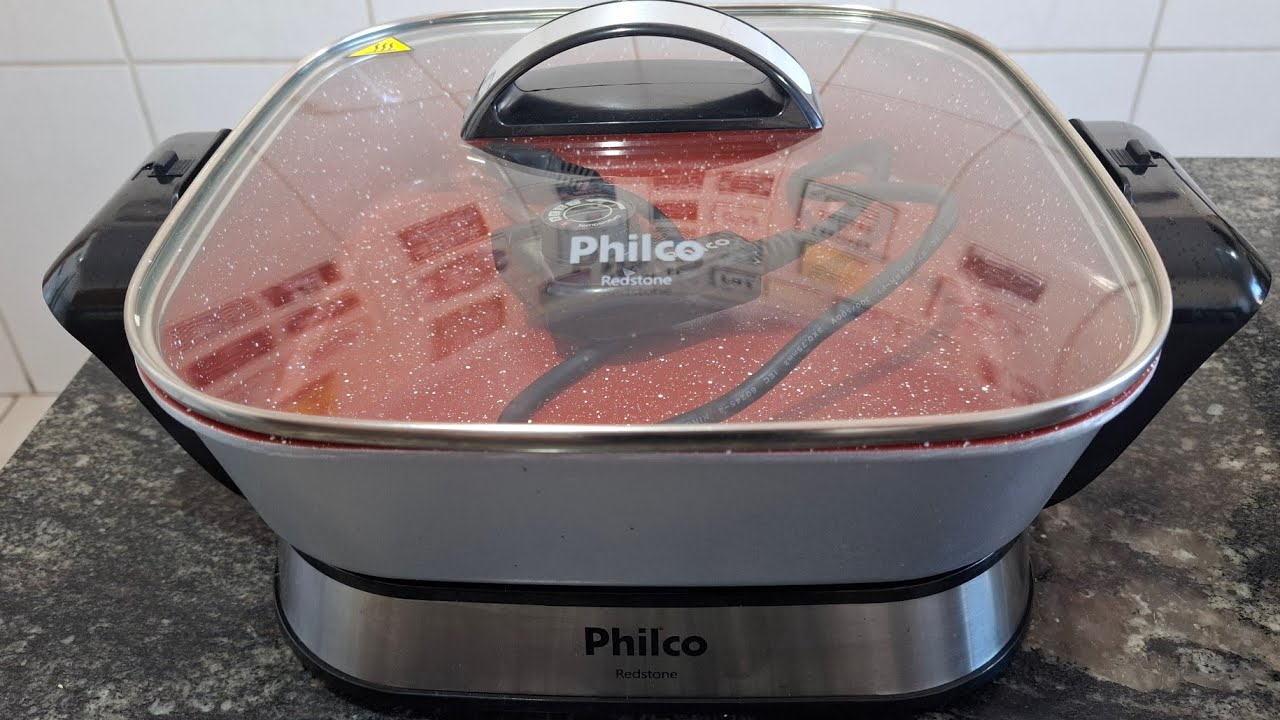 Miniatura da avaliação em vídeo de Panela Elétrica Philco Redstone 4L PPE04 Vermelha Vermelho