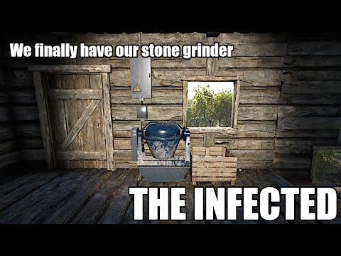 The Infected S10E19 - We finally have a stone grinder, goodbye smelting stone, hello sand galore