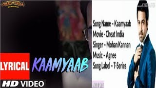 Kaamyaab SONG- Whatsapp Status | Emraan Hashmi Shreya D - Mohan - Kannan - Agnee