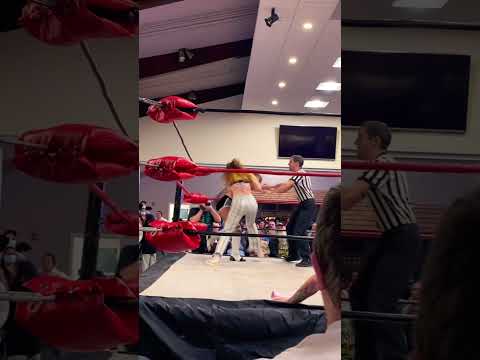Ava Everett tries to attack LMK (lucky pro wrestling) #shorts