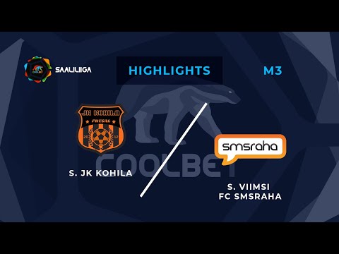 JK Kohila - Viimsi FC Smsraha. Coolbet Saaliliiga. MD 3. Highlights