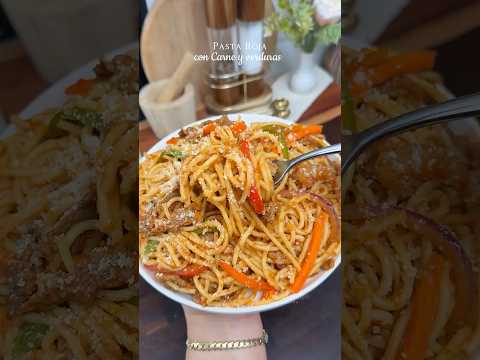 ¿No sabes qué cocinar hoy? Te enseño a preparar mi Pasta Roja favorita 🍝✨