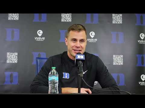 Jon Scheyer Duke vs Western Carolina Postgame Press Conference
