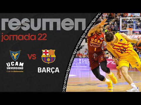 Resumen UCAM Murcia 87 - Barça 89 (J22)