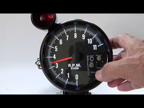 Series 51 Tachometer, 5 inch, selectable backlite color, Recall and Shift Set Point