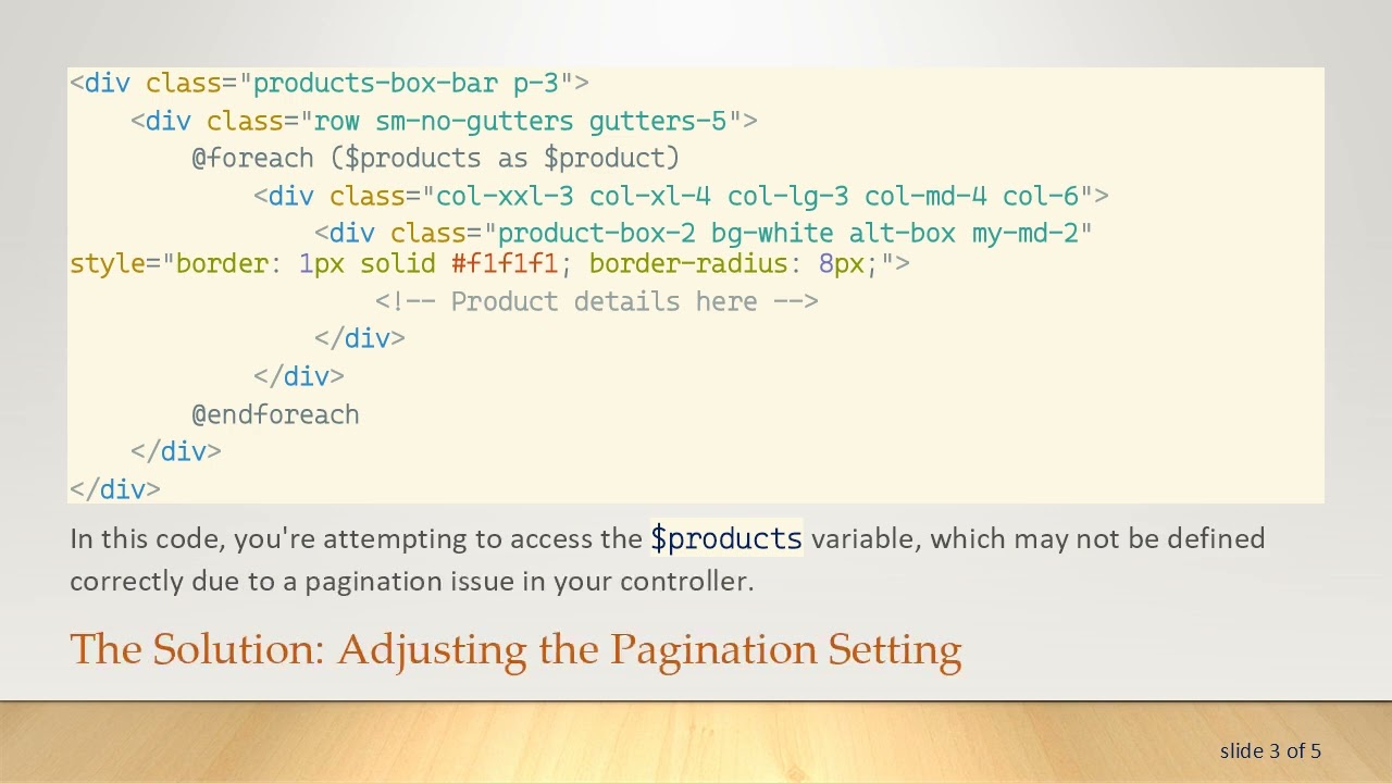 Resolving Undefined Variable: products Error in Laravel: How to Display More Than 12 Products