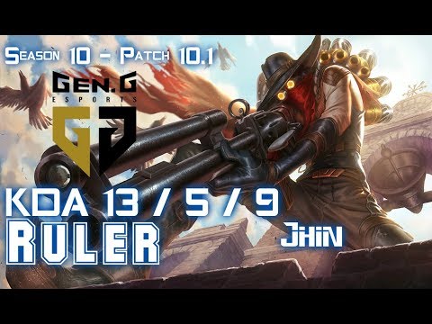 Gen Ruler JHIN vs YASUO ADC - Patch 10.1 KR Ranked