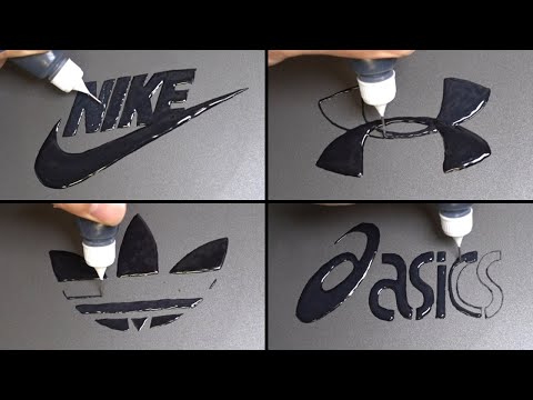 Sports Brand Logo Pancake art - NIKE, UNDER ARMOUR, Adidas, Asics