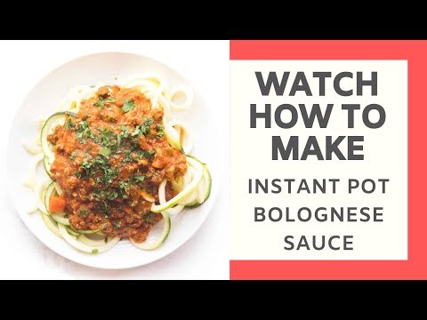 Whole30 + Keto Instant Pot Bolognese Sauce