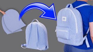 How to sew a handmade backpack easily!