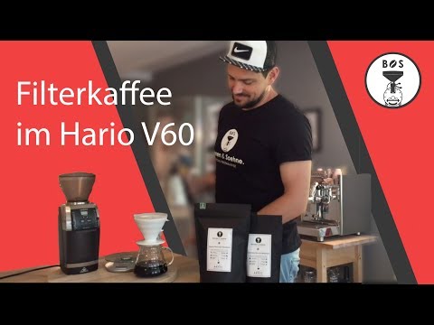 Kaffee Zubereitung im Hario V60 Handfilter Tutorial