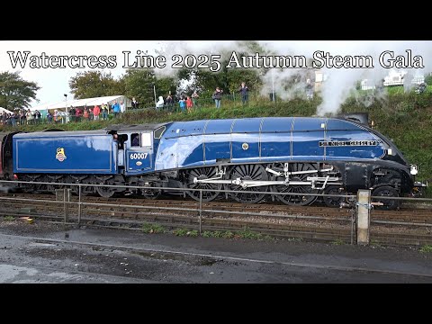 A4 "Sir Nigel Gresley" visits the Watercress Line as star guest for the 2025 Autumn Steam Gala - 4K