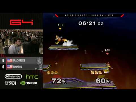Genesis 4 - Peachy Keen (Peach) vs. homemadewaffles (Fox) - SSBM Pools