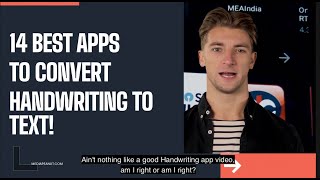 14 best Apps to Convert Handwriting to Text (OCR)