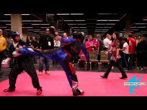 Verona Soliman vs  Ashley Christensen Team Sparring Rd 1 - 2016 AKA Warrior Cup