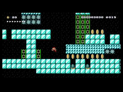 Ligeiro no Gelo by Will ~ WORLD RECORD! - SUPER MARIO MAKER - NO COMMENTARY 1bf