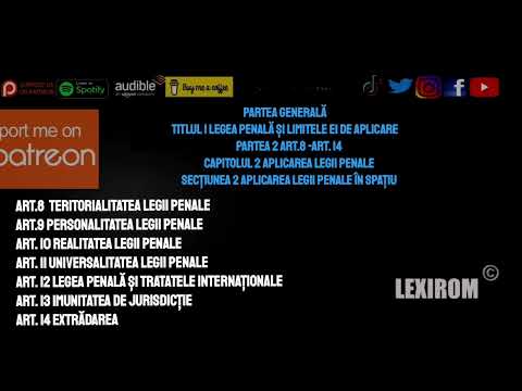 APLICAREA LEGII PENALE ÎN SPAŢIU  ART. 8 - ART. 14  CODUL PENAL ACTUALIZAT