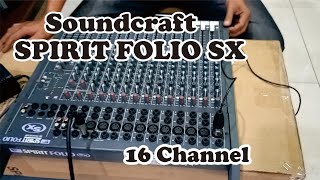 Video thumbnail for Dijual !!!... Mixer Soundcraft Spirit Folio SX 16... by ANGKASA PROSOUND BANDUNG