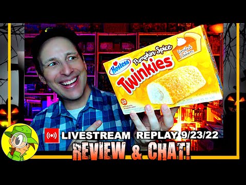 , title : 'Hostess® PUMPKIN SPICE TWINKIES® Review 🧁🎃🍂 Livestream Replay 9.23.22 ⎮ Peep THIS Out! 🕵️‍♂️'
