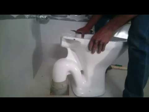 Installing of toilet