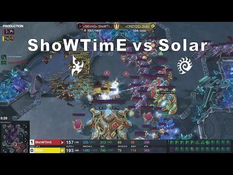 Starcraft II HomeStory Cup XXII 2022 Dec17 ShoWTimE(P) v Solar(Z) Game 1 MAPS- Moondance