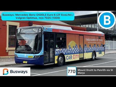 Busways: Mercedes-Benz O500LE Euro 6 (ZF EcoLife) / Volgren Optimus, m/o 7025 (1300)