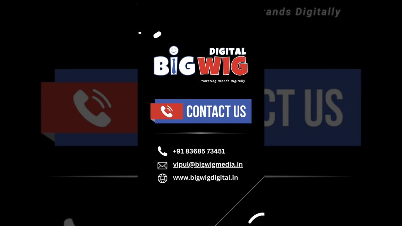 BigWig Studio - Creative Marketing Experts | Powerful Visual Content for Brand Growth #shorts #ai